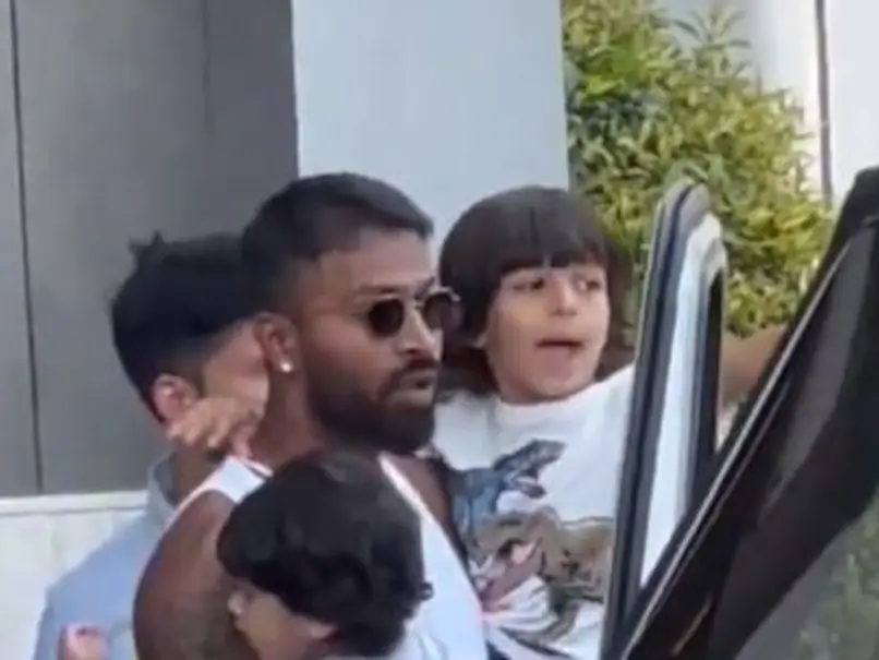 Hardik Pandya Meets his Son for the First time After Divorce , Video Goes Viral