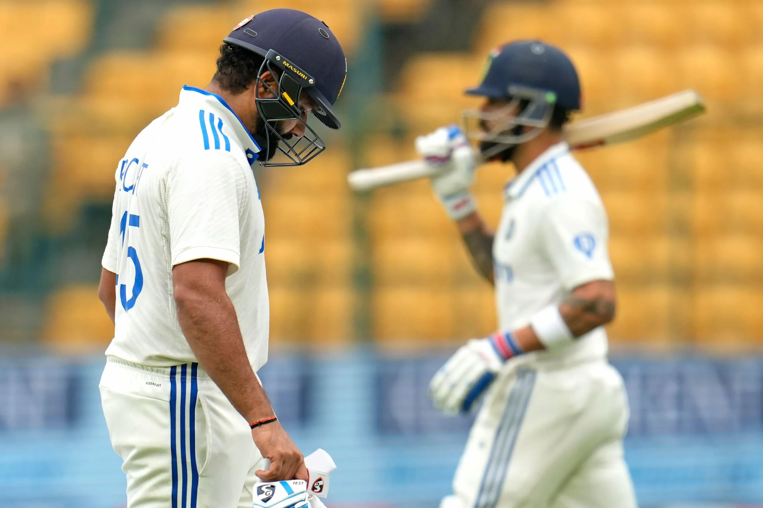Virat-Kohli-exposed-9-ball-duck-Rohit-Sharma-Sarfaraz-Khan-struggle-India-vs-New-Zealand-1st-Test-scaled