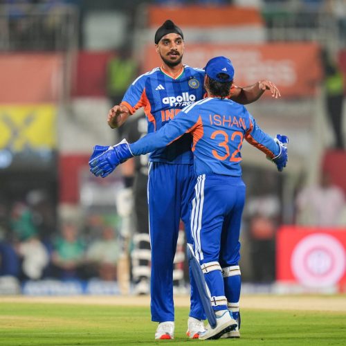 Ishan Kishan celebrates century in India vs New Zealand 5th T20I